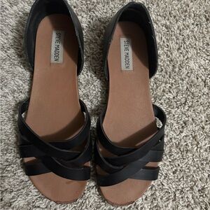 Steve Madden Black Strappy Sandals